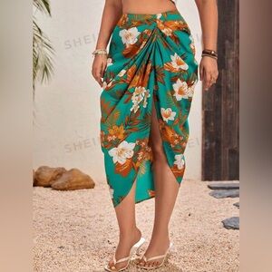 Tropical Printed Skirt